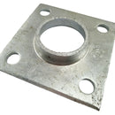 Square Flange Heavy Duty Galvanised. Australian made. Brand: Downee. Shop fence & gate fittings online chain.com.au. Australia wide shipping.