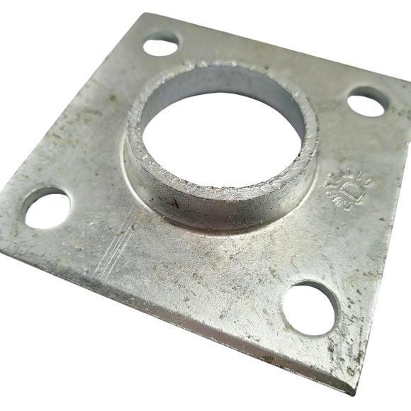 Square Flange Heavy Duty Galvanised. Australian made. Brand: Downee. Shop fence & gate fittings online chain.com.au. Australia wide shipping.