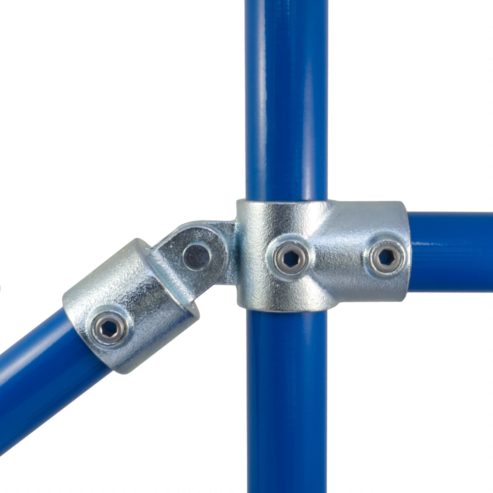 Swivel Tee (Swivel T), Interclamp Code 174. Shop rail, pipe and fence fittings online chain.com.au. Australia wide shipping.