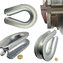 Heavy Duty Galvanised Thimble, size: 38-42mm. Australia wide shipping. Chain.com.au