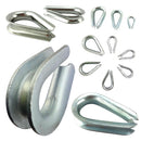 Thimbles in type 316 marine grade stainless steel, galvanised steel and zinc. Australia wide shipping. Chain.com.au