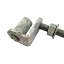 Timber Post - Bolt Thru - Type A - Galvanised. Australian Made. Fence & Gate Fittings. Shop online chain.com.au. Australia wide shipping.