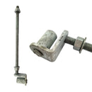 Timber Post - Bolt Thru - Type A - Galvanised. Australian Made. Fence & Gate Fittings. Shop online chain.com.au. Australia wide shipping.