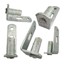 Timber Post Gudgeon - Long Plate - Steel Pin - Galvanised. Code: LPG27. Size: 25NB. Australian made. Brand: Downee. Shop fence and gate fittings online. Chain.com.au. Australia wide shipping.