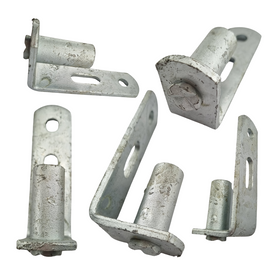 Timber Post Gudgeon - Long Plate - Steel Pin - Galvanised. Code: LPG27. Size: 25NB. Australian made. Brand: Downee. Shop fence and gate fittings online. Chain.com.au. Australia wide shipping.