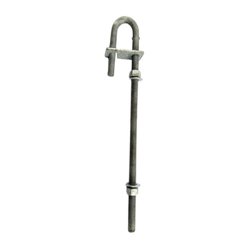 Timber Post Strap - Bolt Thru - Type C - Galvanised. Australian Made. Brand: Downee. Fence & Gate Fittings. Shop online chain.com.au. Australia wide shipping.