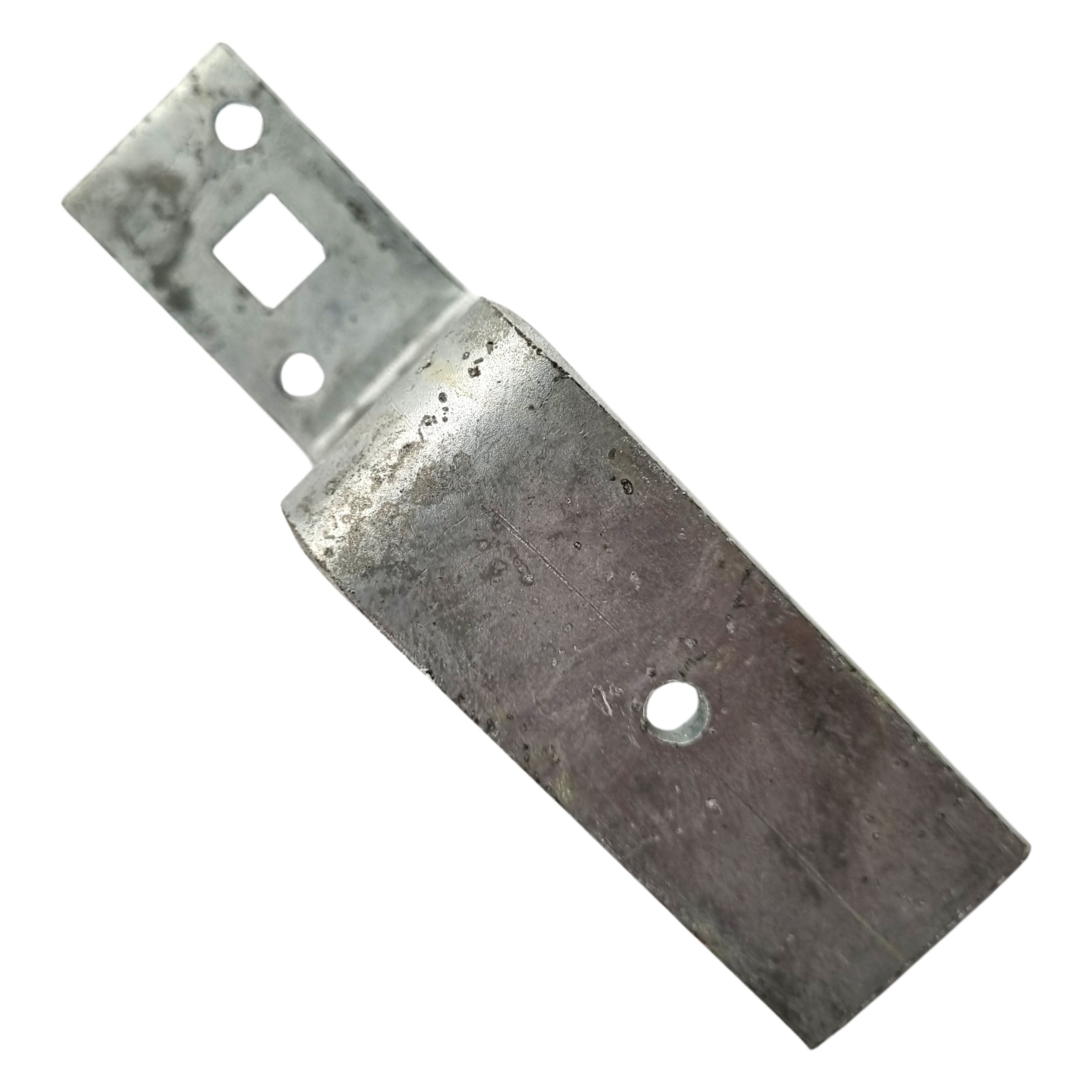 Timber Rail Holder Bracket, Galvanised. Code: RHB7553P. Size: 75x53mm. Australian Made. Brand: Downee. Shop Tubular Fencing and Brackets online chain.com.au. Australia wide shipping.