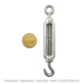 Turnbuckles - Galvanised - Hook-Eye - 5mm. Australia
