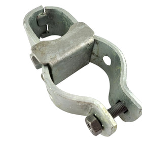 Two Part Flush Interlocking Hinge + Attachment  - Galvanised. Brand: Downee. Australian made. Shop fence and gate fittings online chain.com.au. Australia wide shipping