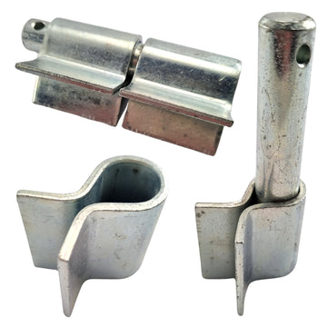 Weld On Fittings  - Zinc Plated. Assembly, Socket, Pin. Australian made. Brand: Downee. Shop fence and gate fittings online. Chain.com.au. Australia wide shipping.