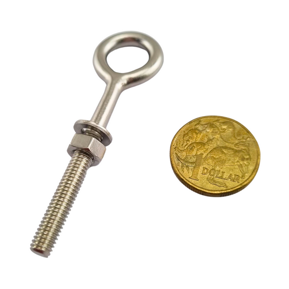 6mm Welded Eye Bolt in Stainless Steel. Australia wide shipping. Shop: chain.com.au
