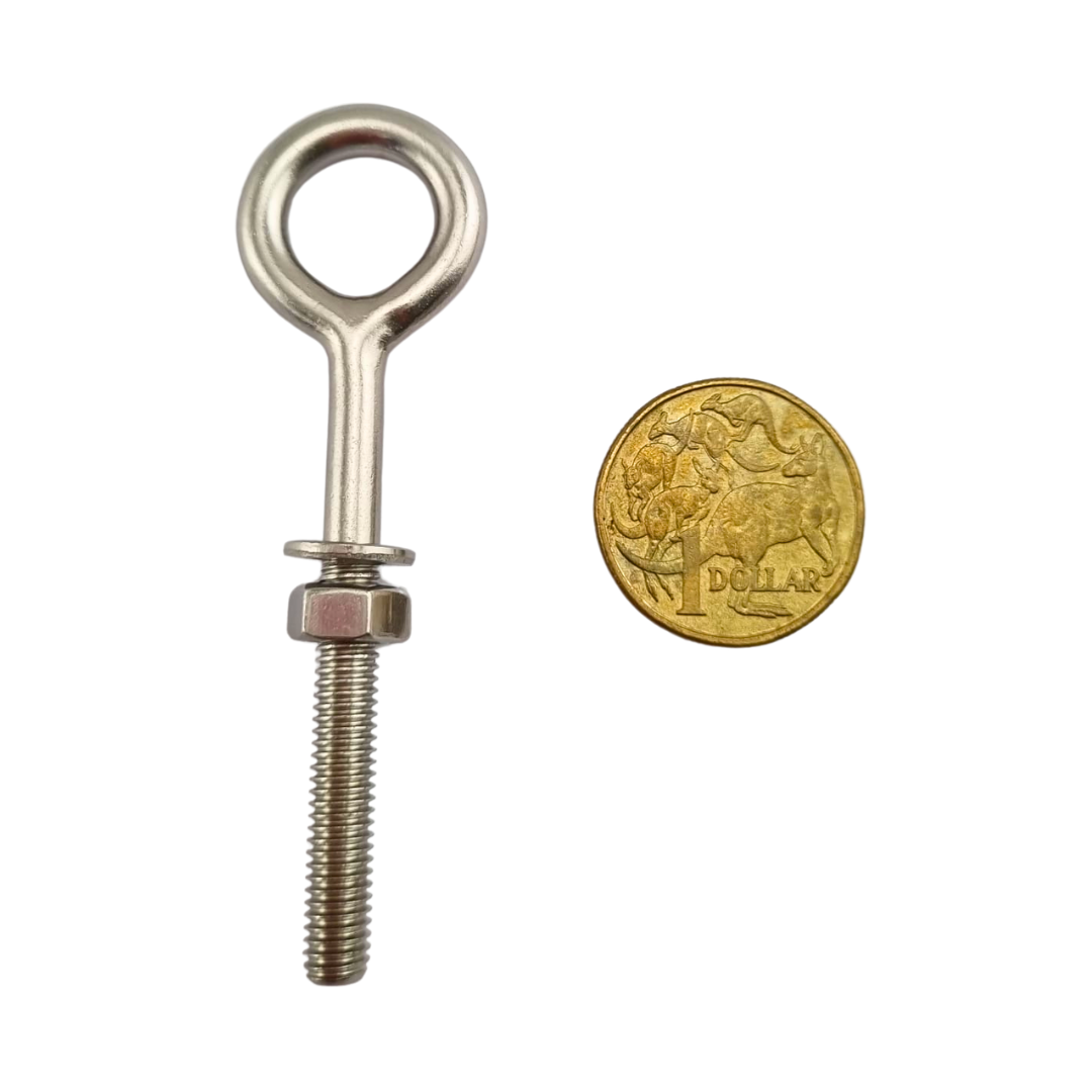 6mm Welded Eye Bolt in Stainless Steel. Australia wide shipping. Shop: chain.com.au