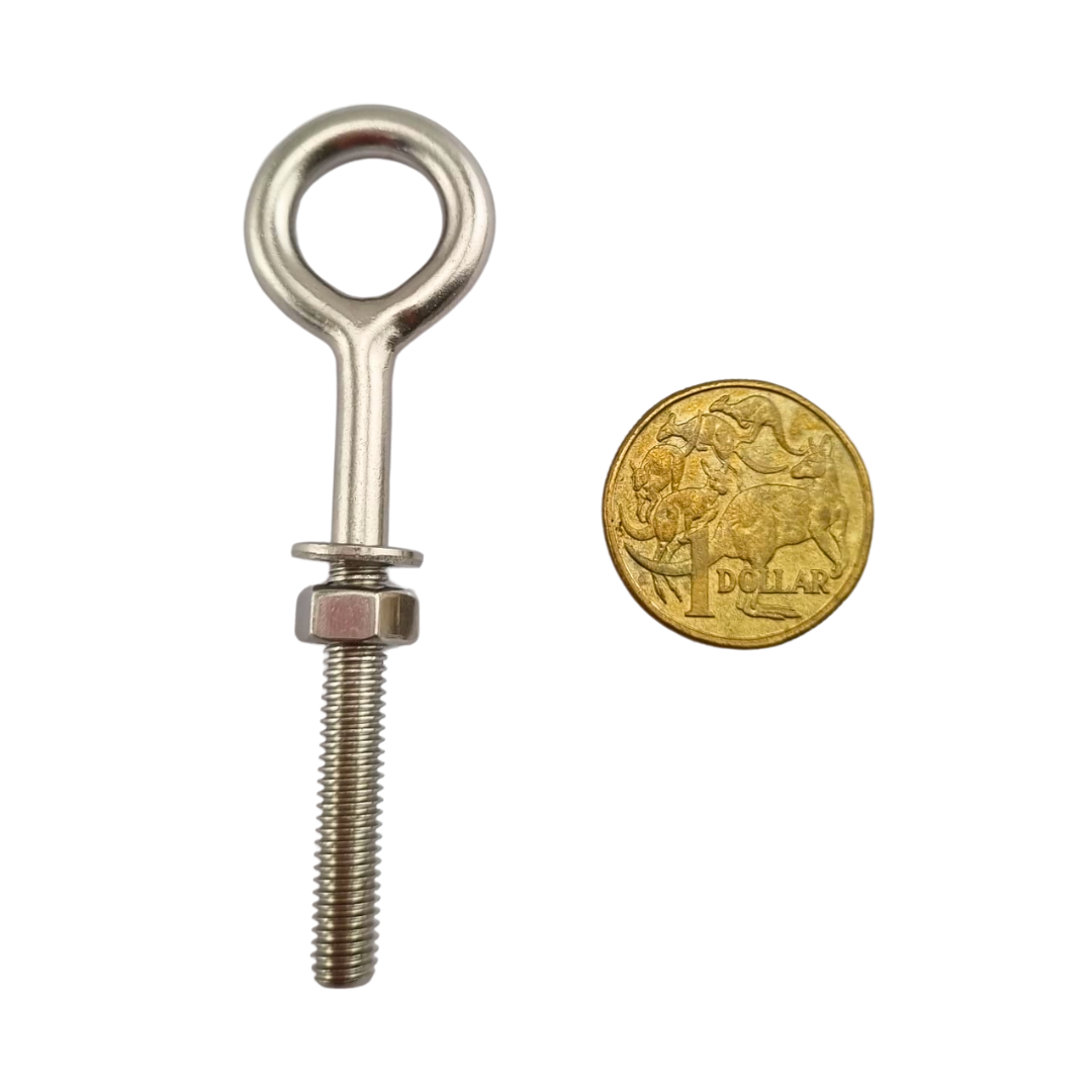 6mm Welded Eye Bolt in Stainless Steel. Australia wide shipping. Shop: chain.com.au