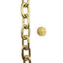Gold Plated Welded Link Lighting Chain, size 6mm. Commercial Grade  Steel Chain. Delivery Australia wide. Shop: chain.com.au