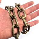 Welded Link Lighting Chain in Antique Bronze, size 6mm. Commercial Grade  Steel Chain. Delivery Australia wide. Shop: chain.com.au