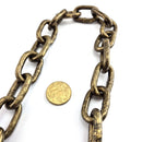 Welded Link Lighting Chain in Antique Bronze, size 6mm. Commercial Grade  Steel Chain. Delivery Australia wide. Shop: chain.com.au