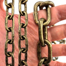 Welded Link Lighting Chain in Antique Bronze, size 6mm. Commercial Grade  Steel Chain. Delivery Australia wide. Shop: chain.com.au