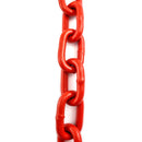 Welded Steel Chain - Red Powder Coated. Sizes: 6mm, 8mm. Chain by the metre or bulk buy 25kg buckets. Shipping Australia wide. Shop online chain.com.au