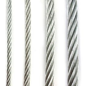 Galvanised wire rope (wire cord, wire cable). Sizes: 1.5mm up to 12mm. Australia wide shipping from Melbourne. Chain.com.au