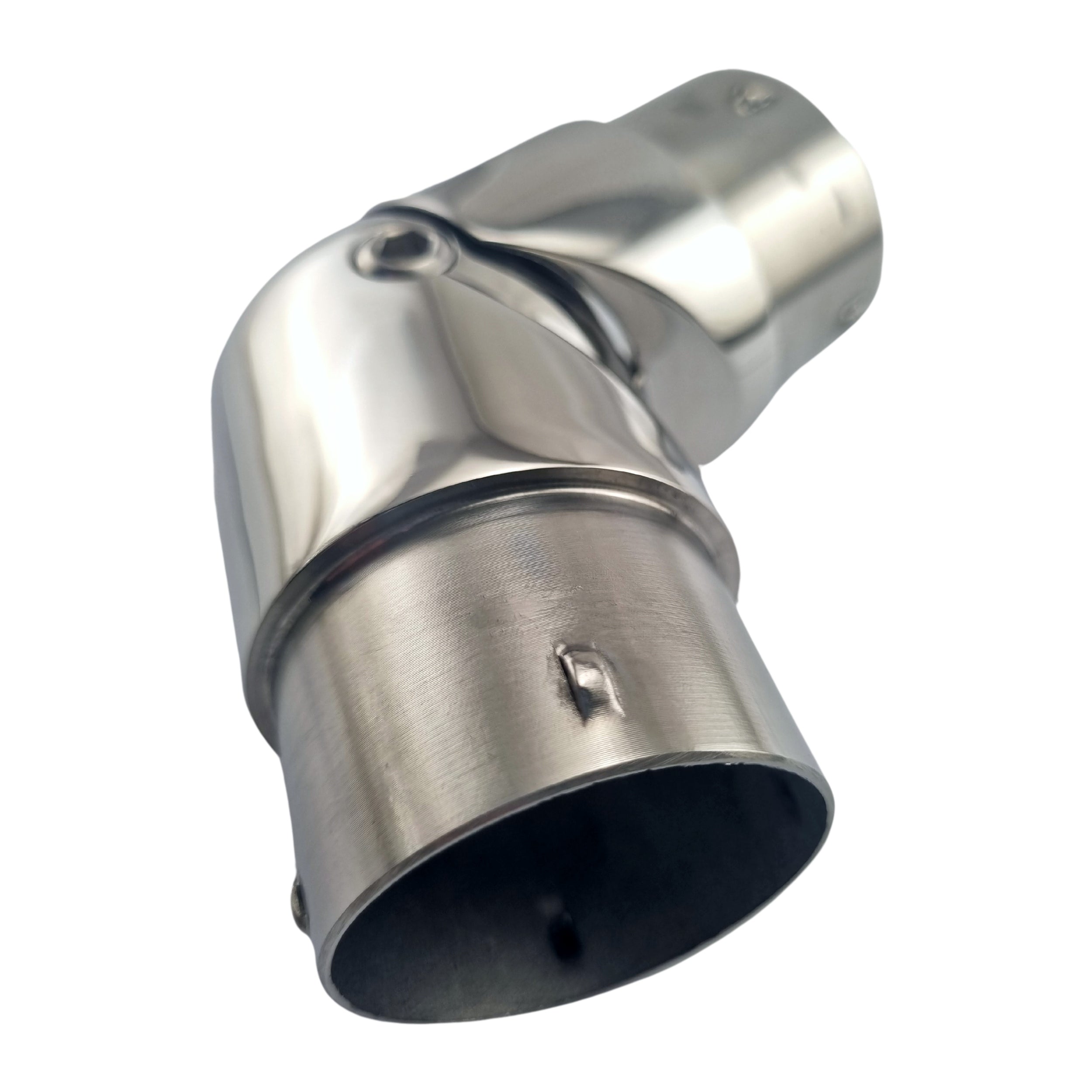 Stainless Steel Adjustable Connector - 50.8mm Rail Fitting. Australia wide shipping. Shop: chain.com.au