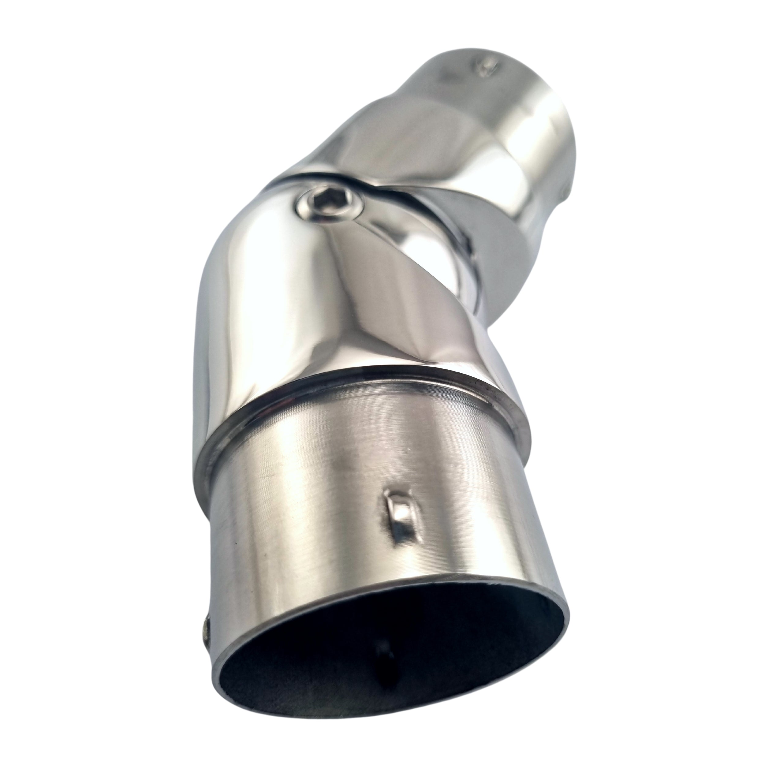 Stainless Steel Adjustable Connector - 50.8mm Rail Fitting. Australia wide shipping. Shop: chain.com.au