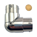 Stainless Steel Adjustable Connector - 50.8mm Rail Fitting. Australia wide shipping. Shop: chain.com.au