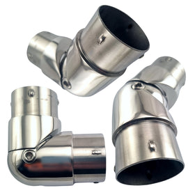 Stainless Steel Adjustable Connector - 50.8mm Rail Fitting. Australia wide shipping. Shop: chain.com.au