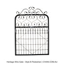 Heritage Wire Gate - Style B Pedestrian. Australian made.