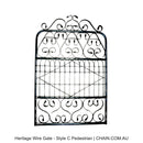 Heritage Wire Gate - Style C Pedestrian. Australian made.