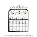 Heritage Wire Gate - Style D Pedestrian. Australian made.