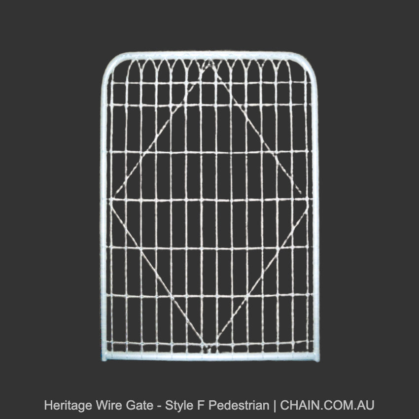 Heritage Wire Gate - Style F Pedestrian. Australian made.