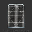 Heritage Wire Gate - Style F Pedestrian. Australian made.