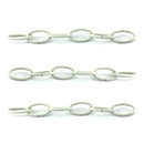 White Lighting Chain, size: 3.8mm. Commercial grade. Chain by the metre & bulk buy. Factory direct prices. Australia wide shipping from Melbourne. Shop: chain.com.au