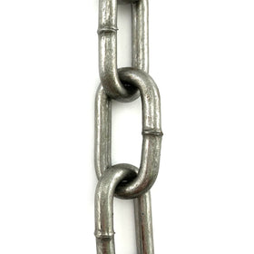 Long link plain steel (raw) chain. Various sizes. By the metre or bulk buy 25kg bucket. Australia wide shipping & Melbourne click & collect.