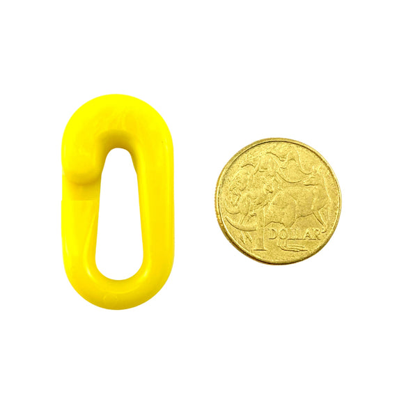 Plastic Chain Connecting Link - Yellow
