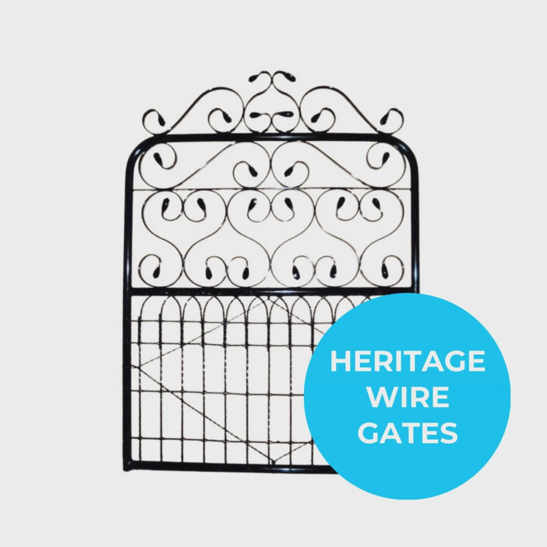 Heritage Wire Gates Various Styles. Australian made.