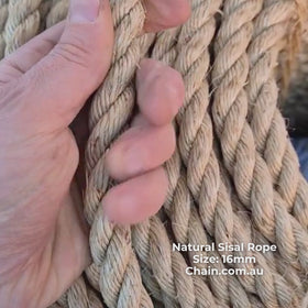 Natural Sisal Rope. Sizes 16mm, 20mm, 25mm. Australia wide shipping + Melbourne pick up.