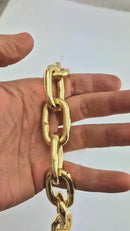 Gold Plated Welded Link Lighting Chain, size 6mm. Commercial Grade  Steel Chain. Delivery Australia wide. Shop: chain.com.au