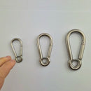 Snap Hooks with Eye in 316 Stainless Steel. Sizes: 6mm, 8mm, 10mm. Australia wide shipping. Chain.com.au