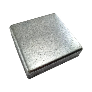 Flat Square Tube Caps, Galvabond. Australian made. Brand: Downee. Fence & Gate Fittings. Shop online chain.com.au