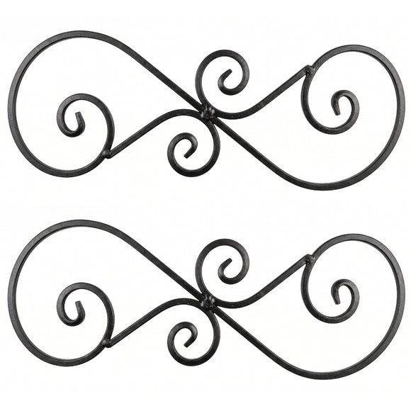 Zinc or black steel scrolls in style: DHP100-14 and DHP100-15. Buy 1 or many at factory-direct prices. Australia.