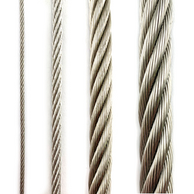 Stainless Steel Wire Rope (wire cord or wire cable). Sizes: 1.5mm up to 12mm. Australia wide shipping. Chain.com.au