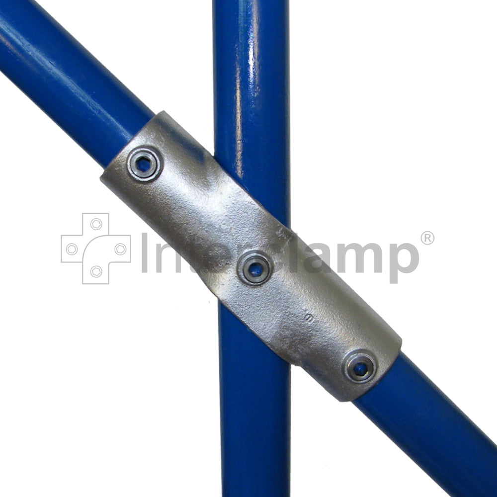 Adjustable Cross, 30 to 45 Degrees for Galvanised Pipe (Interclamp Code 130). Shop rail and pipe fittings online chain.com.au. Australia wide shipping.