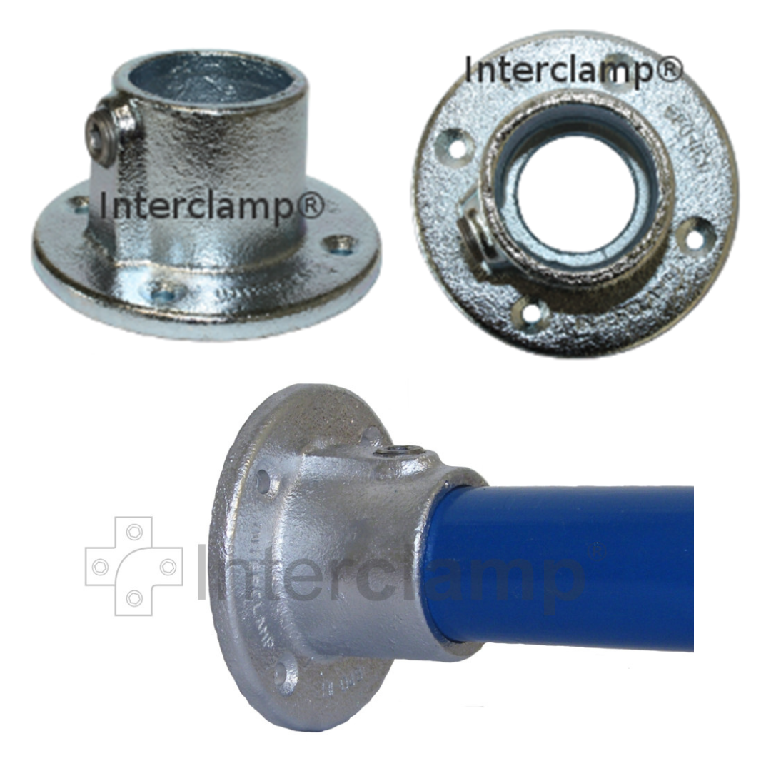 Wall Flange for Galvanised Pipe by Interclamp. Shop Interclamp Rail & Pipe Fittings online at chain.com.au. Australia wide shipping.
