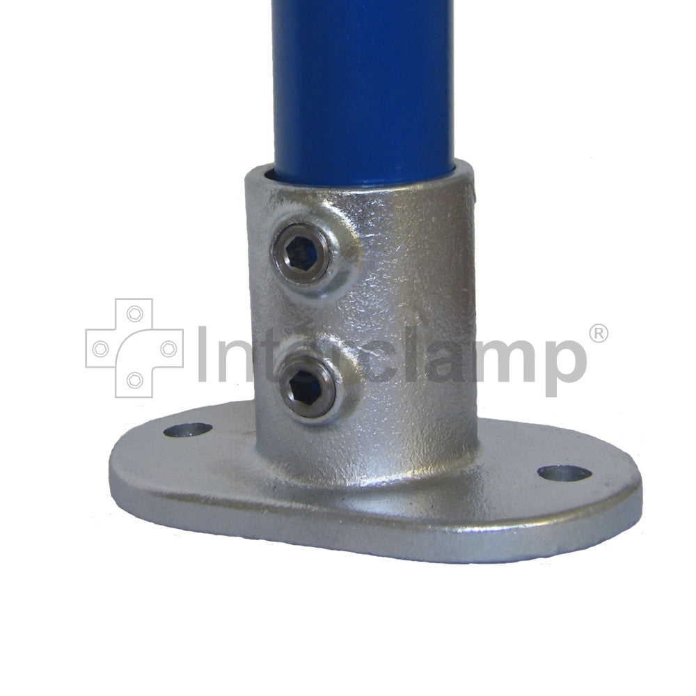Floor Flange (Railing Base Flange) for Galvanised Pipe. By Interclamp, code 132. Shop online chain.com.au