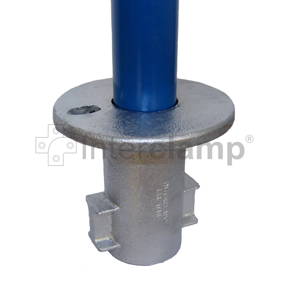 Ground Socket for Galvanised Pipe by Interclamp, Code 134. Shop Interclamp rail & pipe fittings online chain.com.au.