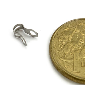 Ball Chain End Clip - Stainless Steel - 2.3mm