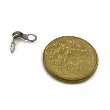 Chrome Ball Chain End Clip, Size: 3mm. Australia