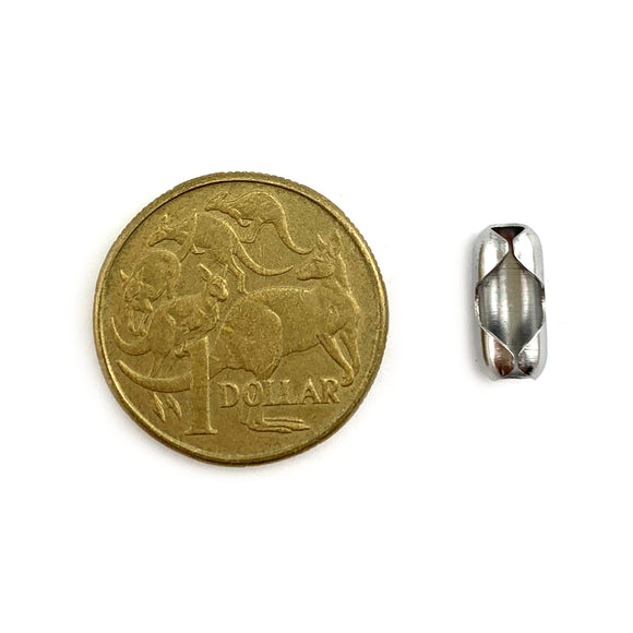 Ball Chain Joiner in Chrome, size 4.5mm x Qty 100. Ball Chain Accessories Australia