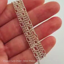 Figaro Curb Chain Silver Plated. Size: 0.5mm, C50FG. 25m Reel. Shop Jewellery Chain online. Australia wide shipping. Chain.com.au